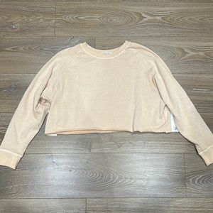 NWT oversized raglan crop crew neck double zero